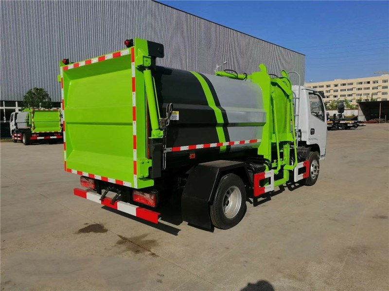 國六5方6方側裝掛桶垃圾車